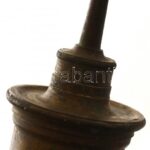Orvosi kellék, beöntéshez pumpa, réz, kopott, h:37cm - Image 3