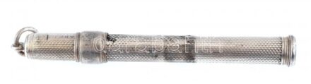 Ezüst (Ag) ceruzatartó, jelzés nélkül, h:9cm, nettó:15g
