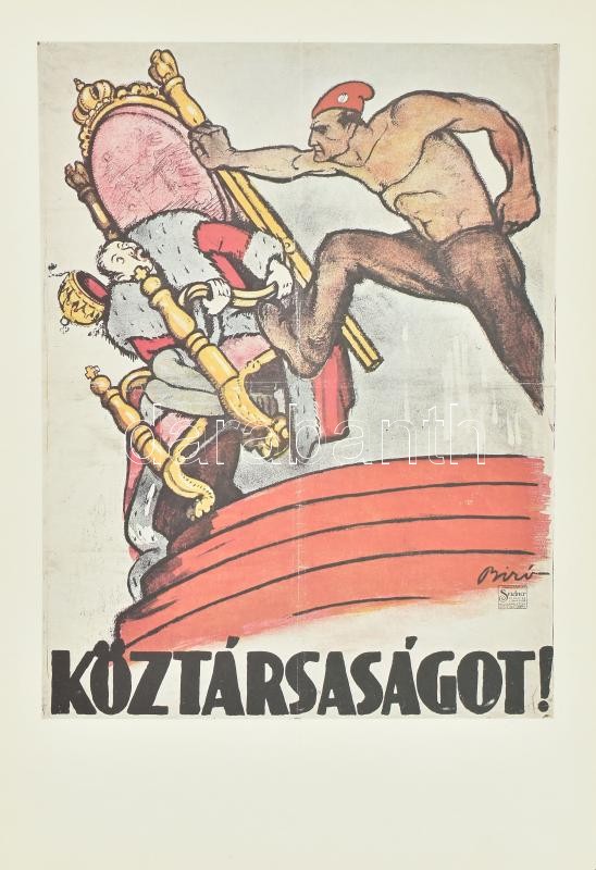 Aradi Nóra-Győrffy Sándor: A magyar Tanácsköztársaság művészete, 1979, 31 db plakát reprint + kísérő tanulmány - Image 3