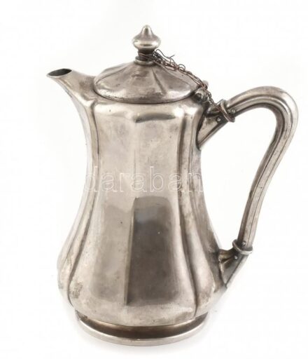 Berndorf kiöntő, alpakka, sérült zsanér, kopott, jelzett, m:14cm