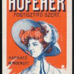 cca 1910-1930 Nádler Lajos Arad 'Hófehér' fogtisztító szer, számolócédula, hátoldalán ceruzarajzzal