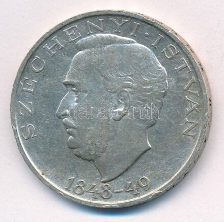 1948. 10Ft Ag 'Széchenyi' T:2 patina, ph. Adamo EM2