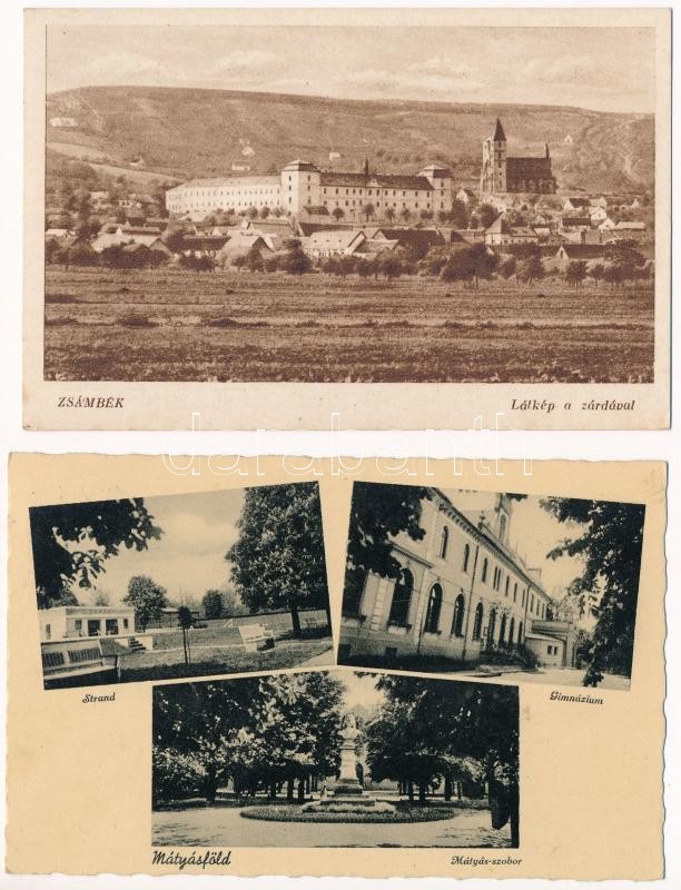 14 db főleg RÉGI történelmi magyar város képeslap vegyes minőségben / 14 mostly pre-1945 historical Hungarian town-view postcards in mixed quality - Image 2