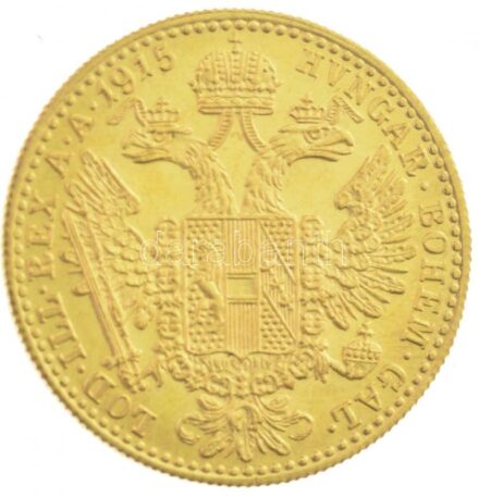 Ausztria 1915. 1D Au 'Ferenc József' utánveret (3,50g/0.986) T:1,1- Austria 1915. 1 Ducat Au 'Franz Joseph I' restrike (3,50g/0.986) C:UNC,AU Krause KM# 2267