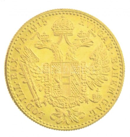 Ausztria 1915. 1D Au 'Ferenc József' utánveret (3,49g/0.986) T:1,1- Austria 1915. 1 Ducat Au 'Franz Joseph I' restrike (3,49g/0.986) C:UNC,AU Krause KM# 2267