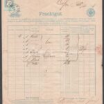 1878 DDSG fuvarlevél a Minerva hajó pecsétjével / DDSG bill of freight - Image 2