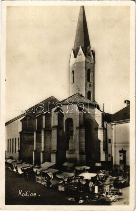 Kassa, Kosice; templom, piac / church, market (ragasztónyom / glue marks)