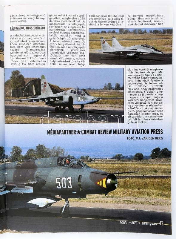 2003 Aranysas folyóirat teljes évfolyama, 1-12. sz., gazdag képanyaggal illusztrálva, közte egy sérült borítóval - Image 2