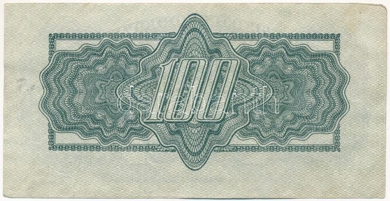 Csehszlovákia 1944. 100K T:III Czechoslovakia 1944. 100 Korun C:F Krause P#48 - Image 2