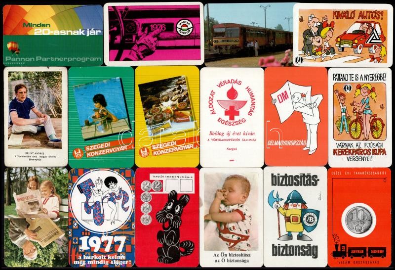 1961-2009 30 db vegyes kártyanaptár