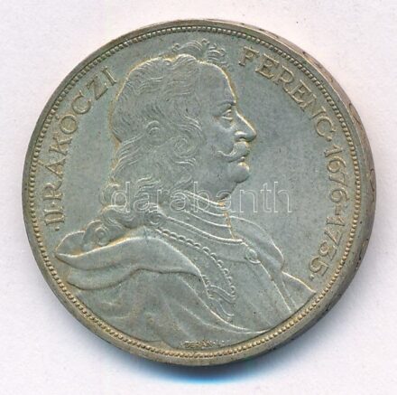 1935. 2P Ag 'Rákóczi' T:1-,2 patina Adamo P7.2