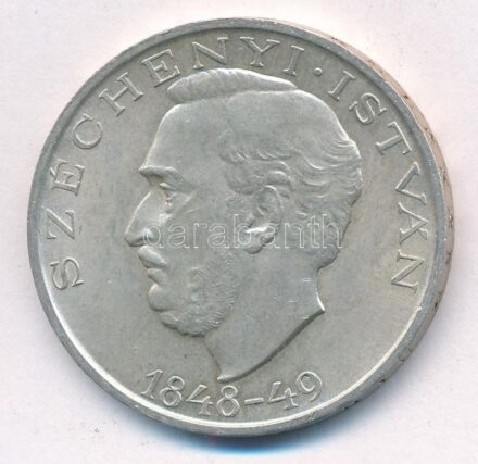 1948. 10Ft Ag 'Széchenyi' T:1-,2 Adamo EM2