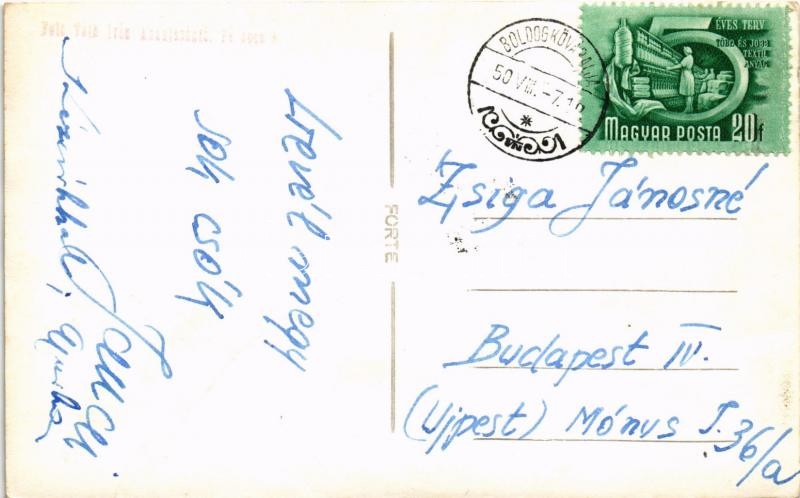 1950 Boldogkőváralja, vár. Tóth Irén photo (fa) - Image 2