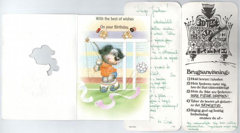 6 db MODERN humoros kinyitható képeslap / 6 modern humorous folding postcards - Image 3