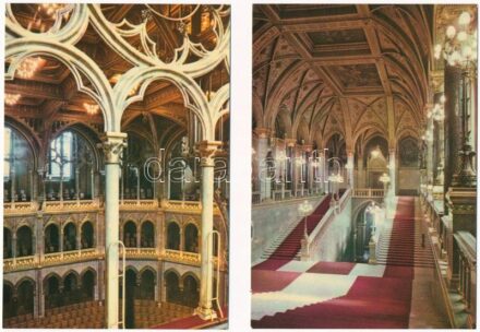 Budapest V. Parlament - 10 db modern képeslap tokban