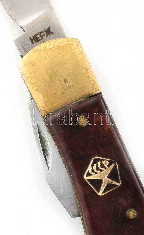 Régi, jelzett bicska, sok funkcióval, tokkal. h:12cm - Image 2