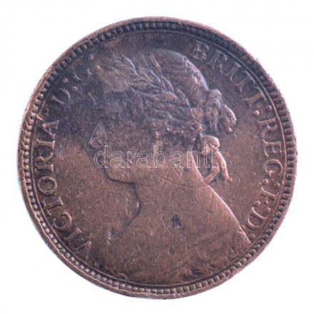 Nagy-Britannia 1875H Farthing Br 'Viktória' T:2-,3 ph. United Kingdom 1875H Farthing Br 'Victoria' C:VF,F edge error Krause KM#753