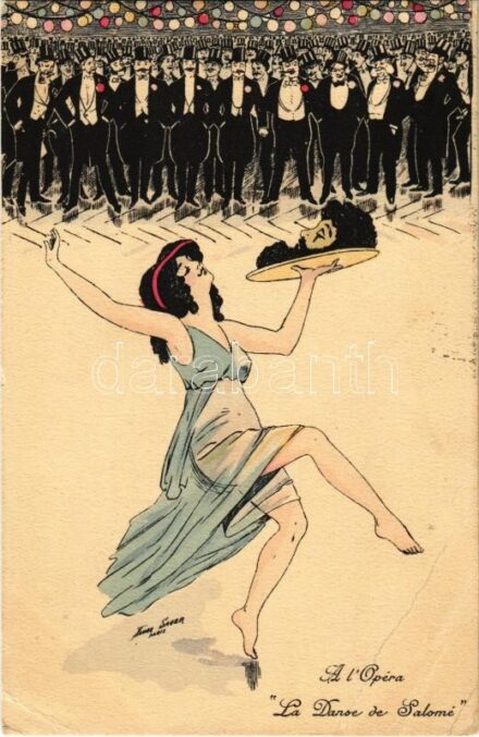 1911 A l'Opera. Le Danse de Salomé. K.F. Paris 4291. s: Xavier Sager (EB)