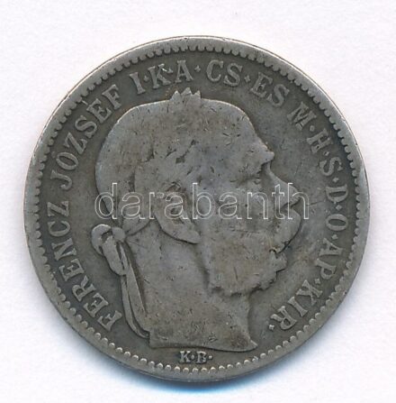 1895KB 1K Ag 'Ferenc József' T:3 patina Adamo K5