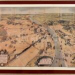 2 db Budapest facsimile térkép: Budapest főváros tájékozási tervrajza. Budapest Aigner féle térképe 66x46 cm 60x42 cm