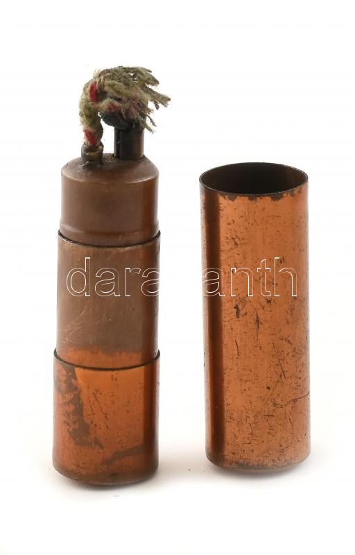 Benzines öngyújtó, réz, m:6cm