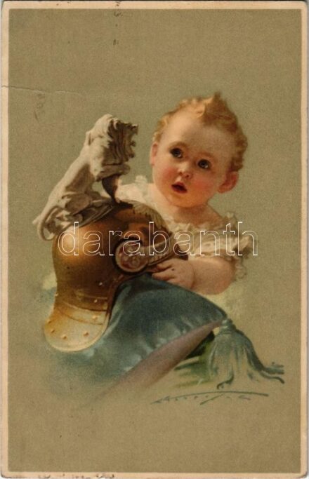 1922 Child with military uniform. M. Munk Wien Nr. 1065. s: Knoefel (fa)