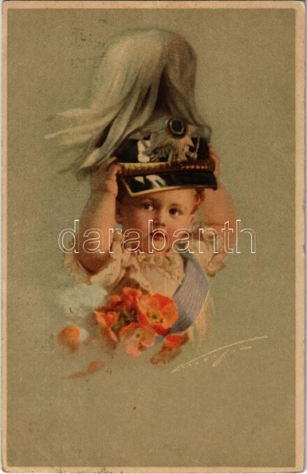 1922 Child with military uniform. M. Munk Wien Nr. 1065. s: Knoefel (EK)