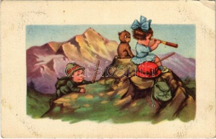 1922 Children art postcard. Amag O. 16. (EB)