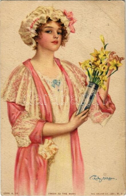 1916 Fresh as the morn' / Lady art postcard. The Knapp Co. A.R. & C.i.B. 550. (EK)