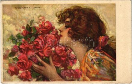 1922 Italian lady art postcard. Anna & Gasparini 499-3. s: T. Corbella (EK)