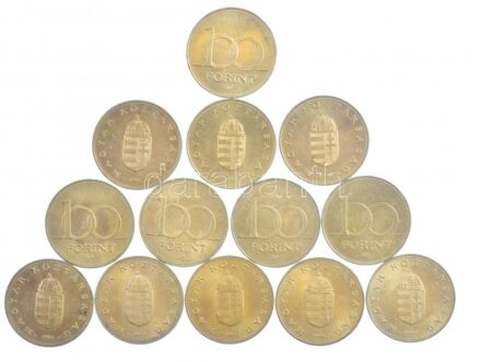 1994-1995. 100Ft Cu-Ni-Zn (13x) T:1-,2 Adamo F12