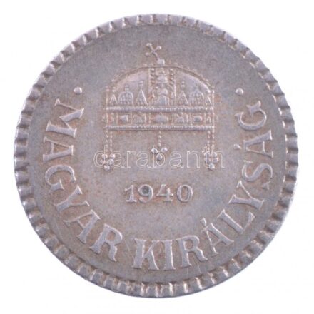1940. 2f Fe recés peremű T:1- patina Adamo P2.2