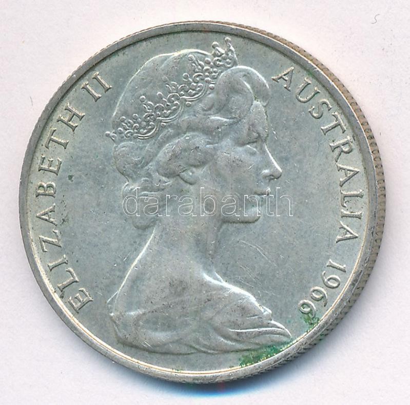 Ausztrália 1966. 50c Ag 'II. Erzsébet' T:1-,2 kis patina Australia 1966. 50 Cents Ag 'Elizabeth II' C:AU,XF small patina Krause KM#67