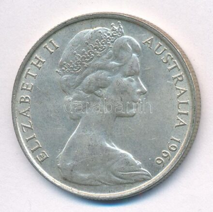 Ausztrália 1966. 50c Ag 'II. Erzsébet' T:1-,2 kis patina Australia 1966. 50 Cents Ag 'Elizabeth II' C:AU,XF small patina Krause KM#67