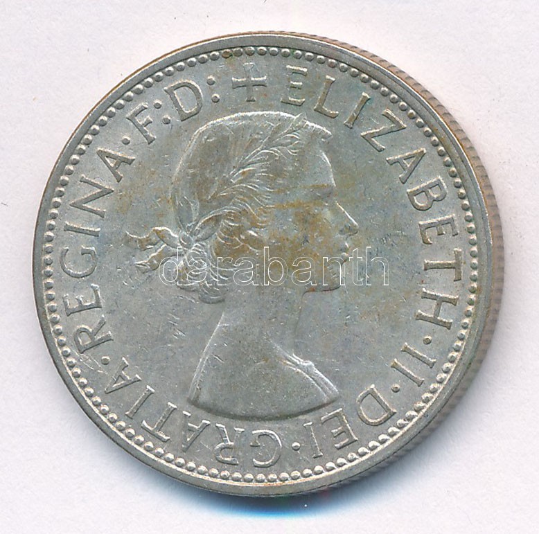 Ausztrália 1960. 1Fl Ag 'II. Erzsébet' T:2 patina Australia 1960. 1 Florin Ag 'Elizabeth II' C:XF patina Krause KM# 60