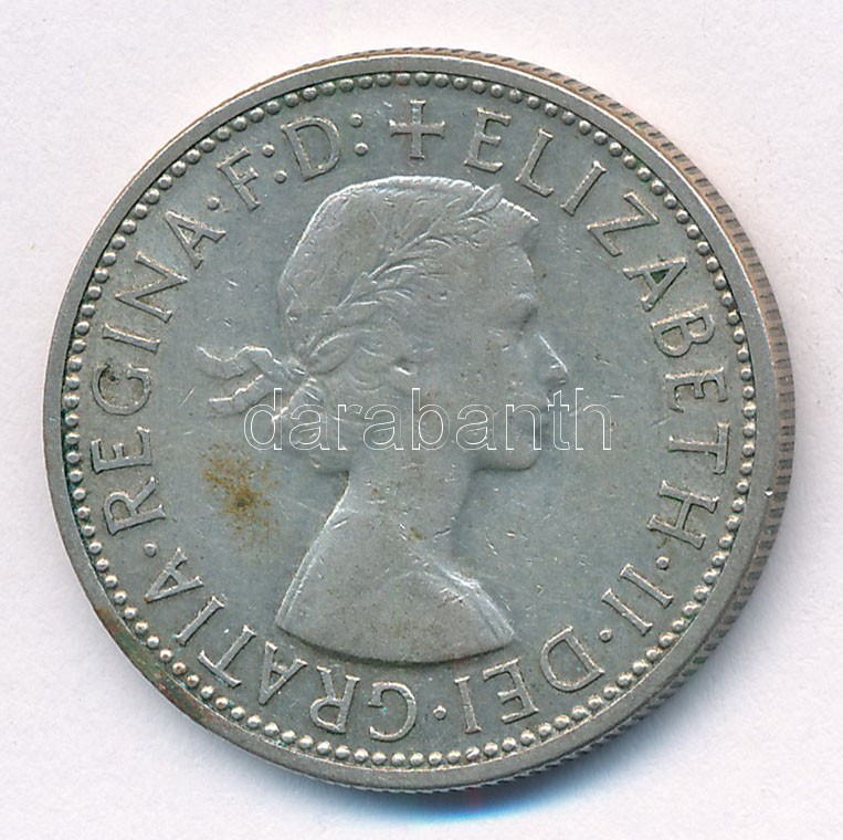 Ausztrália 1954. 1Fl Ag 'II. Erzsébet' T:2,2- patina Australia 1954. 1 Florin Ag 'Elisabeth II' C:XF,VF patina Krause KM#54