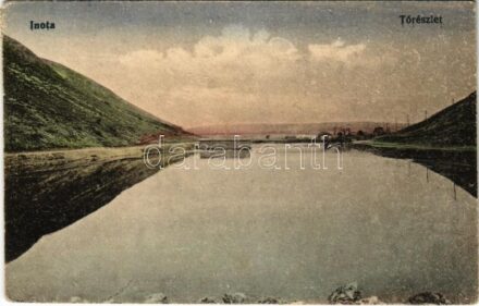 1921 Inota (Várpalota), Tó részlet. Scheiber Izidor kiadása (EK)