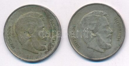 1947. 5Ft Ag 'Kossuth' (2x) T:2-,3 patina Adamo F8.1