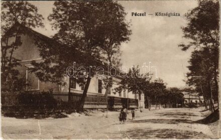 Pécel, Községháza. Vasúti levelezőlapárusítás 802. (EB)
