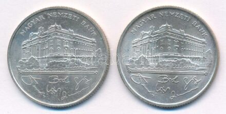 1993. 200Ft Ag 'MNB' (2x) T:1-,2 Adamo F13