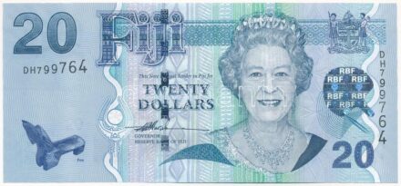 Fidzsi szigetek 2007. 20$ 'DH799764' T:I- Fiji Islands 2007. 20 Dollars 'DH799764' C:AU Krause P#112