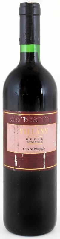 1995 Gere&Weninger, Villány, Cuvée Phoenix. Bontatlan palack. 0,75l, 13%Vol