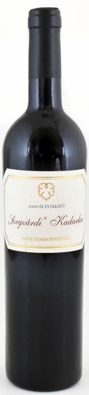 2000 Dúzsi Tamás, Szegszárdi Kadarka. Bontatlan palack. 0,75l, 12%Vol