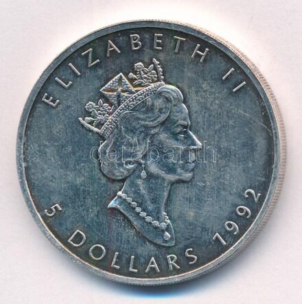 Kanada 1992. 5$ Ag 'II. Erzsébet' T:BU Canada 1992. 5 Dollars Ag 'Elizabeth II' C:BU Krause KM#187