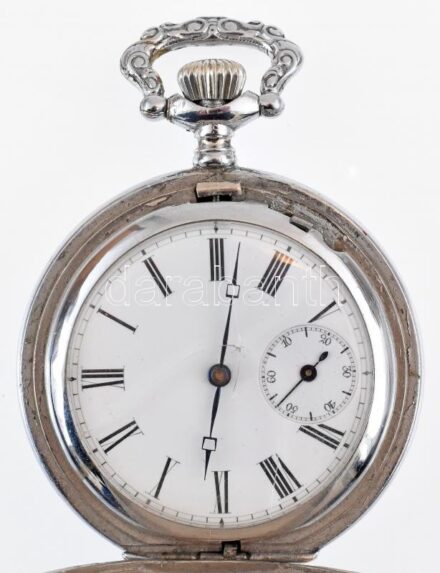 Zsebóra, sérült plexi, de működik, d: 5 cm