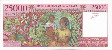Madagaszkár 1998. 25.000Fr 'A55027360' T:I- Madagascar 1998. 25.000 Francs 'A55027360' C:AU Krause P#82