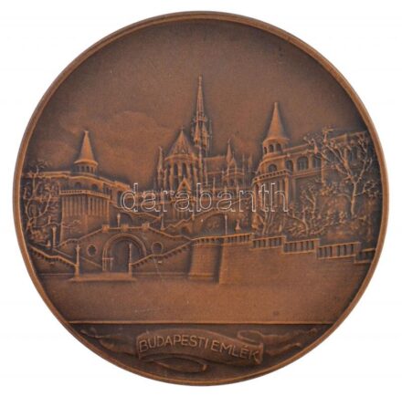 1965. 'Budapesti Emlék / Magyarország-Csehszlovákia Budapest, 1965' Br emlékérem (80mm) T:1-