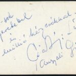Csákányi László (1921-1992) Jászai Mari-díjas színész, énekes autográf aláírása őt ábrázoló fotón, 9x6 cm - Image 2
