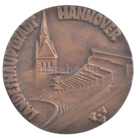 Német Szövetségi Köztársaság / Hannover 1968. 'Németország-Magyarország Könnyűatlétikai Bajnokság 1968 / Tartományi főváros Hannover' Br emlékérem (86mm) T:1- German Federal Republic / Hanover 1968. 'Germany-Hungary Athletics