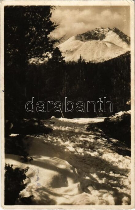 Tátra, Magas-Tátra, Vysoké Tatry; Gerlachovsky stít / Gerlachfalvi-csúcs / mountain peak (EK)